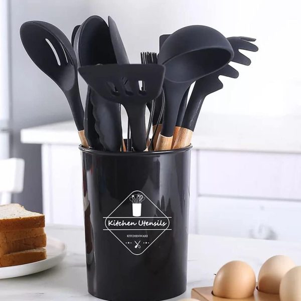 12 Pcs Silicone Cooking Utensils Kitchen Utensil Set